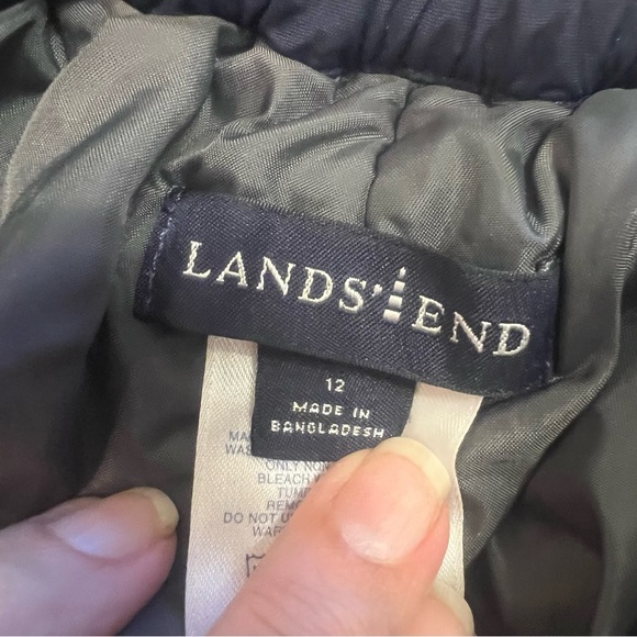 Lands End Youth Squall Grow-A-Longs Ski Snow Pants Blue Sz 12 Flex Knee Zip Leg - Picture 8 of 12